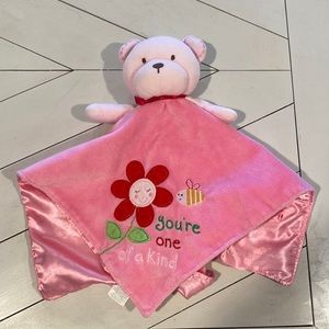 Carters security blanket lovey pink “you’re one of a kind”
